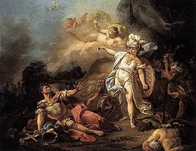 Minerva Fighting Mars Jacques Louis David
